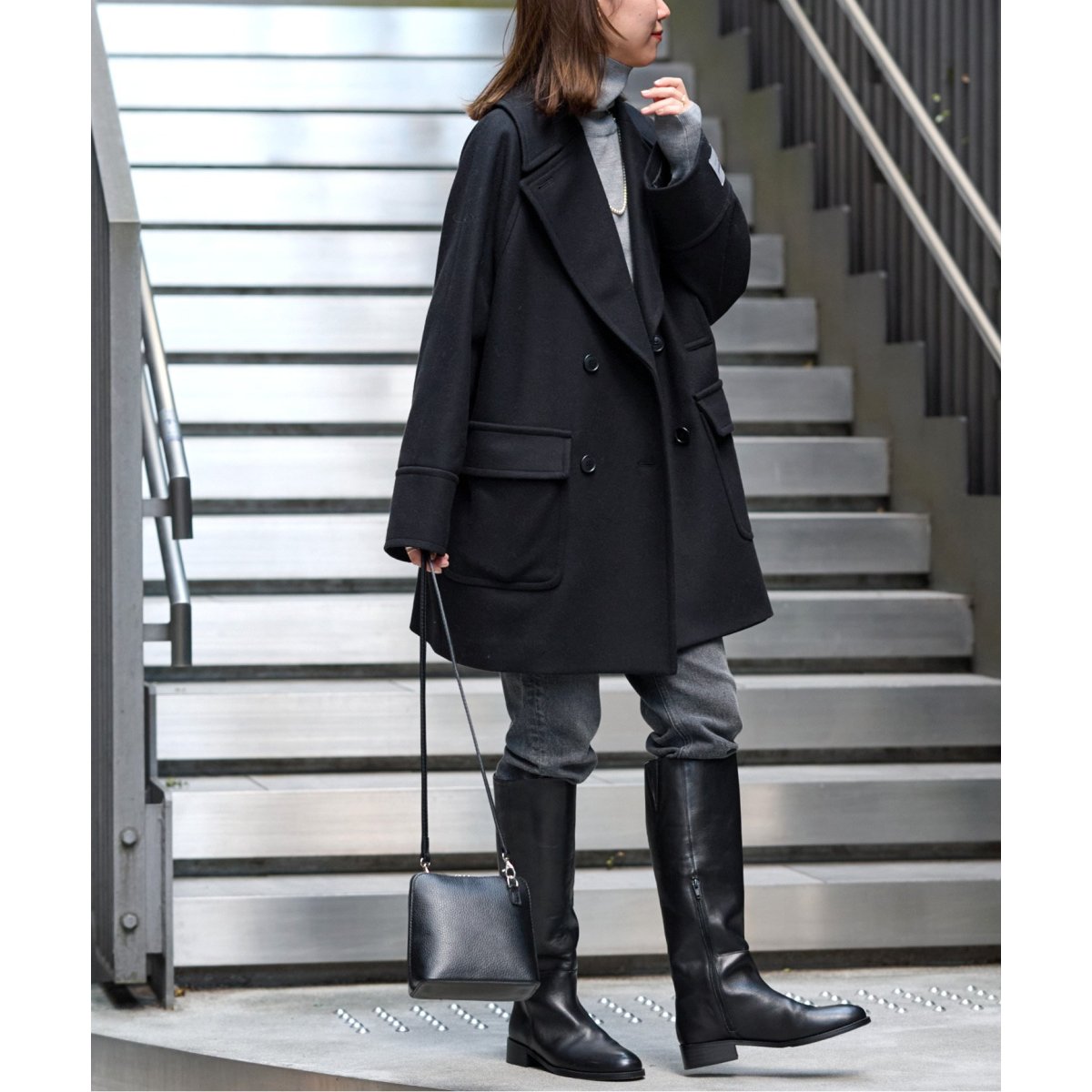 美品✨ジャーナルスタンダードレリューム Bellandi ウールメルトンPコート BellandiウールメルトンPコート | ジャーナルスタンダード