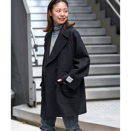 美品】FIDELITYジャーナルスタンダード 別注 メルトンPコート L 相応しく
