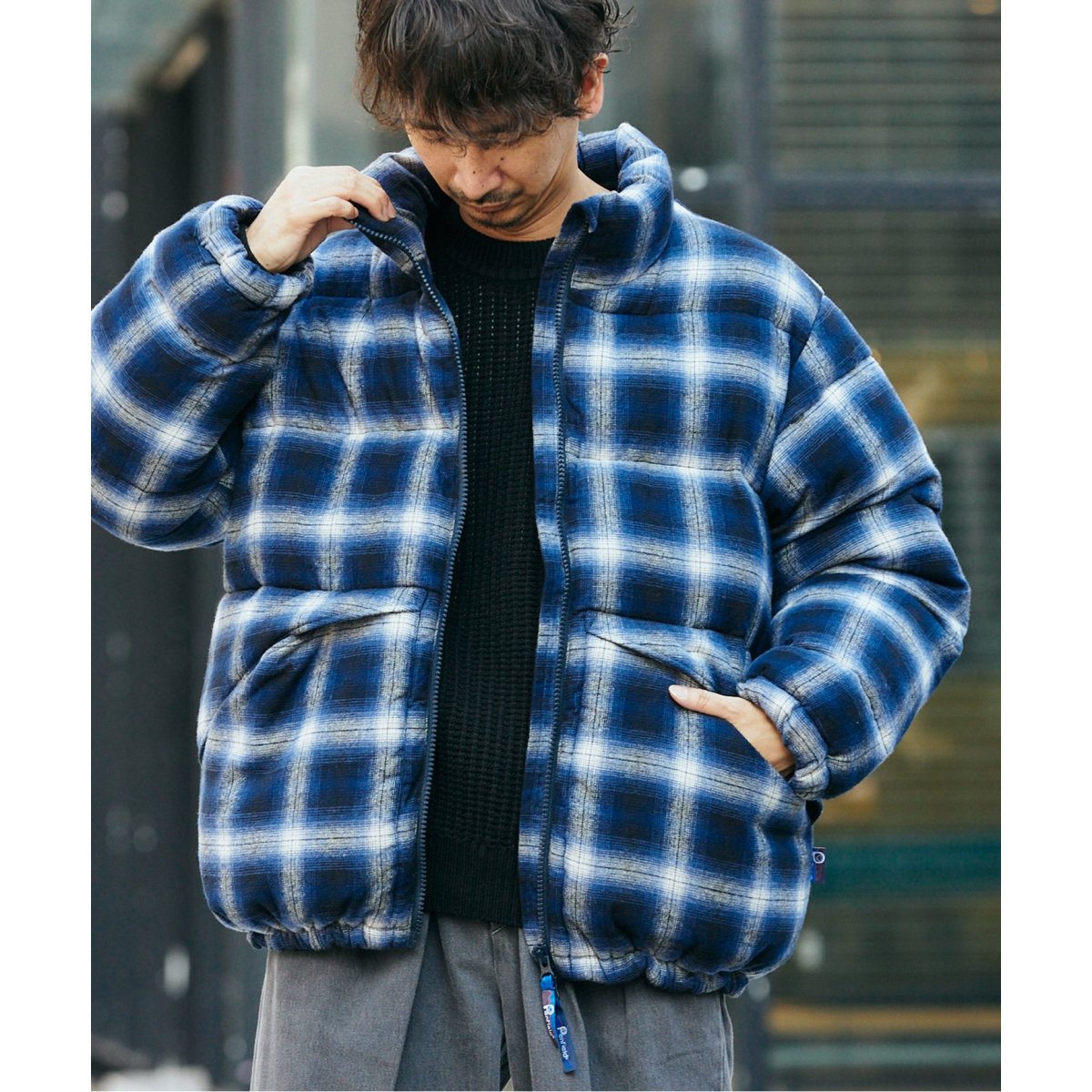 Penfield チェック中綿ダウンジャケット M relume別注 防寒◎ Penfield / ペンフィールド】別注 チェック PUFFY ダウンジャケット