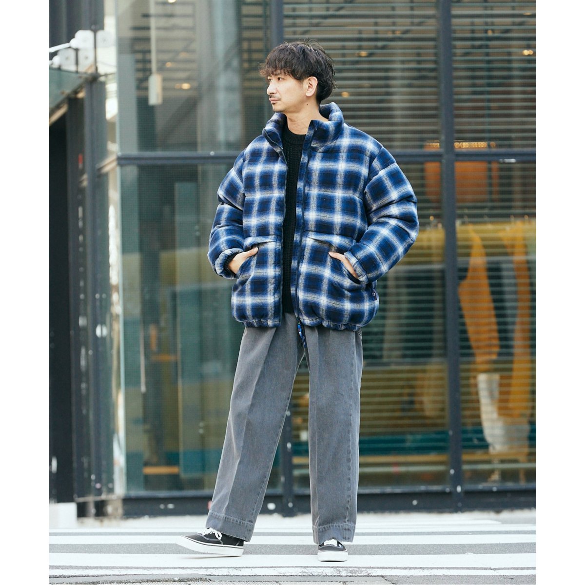 Penfield / ペンフィールド】別注 チェック PUFFY ダウン