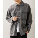 Relume Jeans ウォバッシュストライプ ワイドカバーオール 
