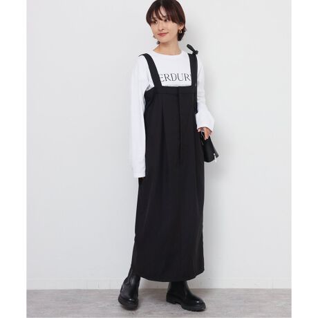 IENA コットンクレープブラウス サニーレーベル サロペット（コットン  