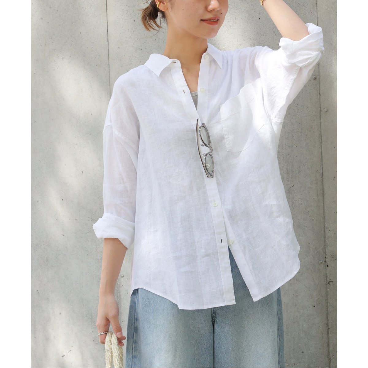 JOURNAL STANDARD relume｜カラーリネンオーバーサイズシャツ