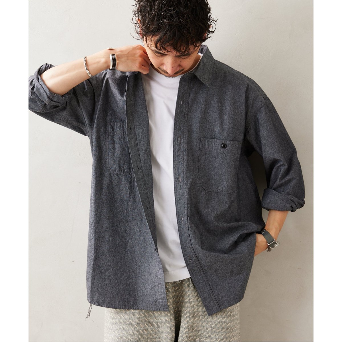 HOUSE HOLD / ハウスホールド】シャンブレーシャツ | ジャーナル