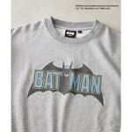 BATMAN / バットマン】別注 プリントクルーネックスウェット 