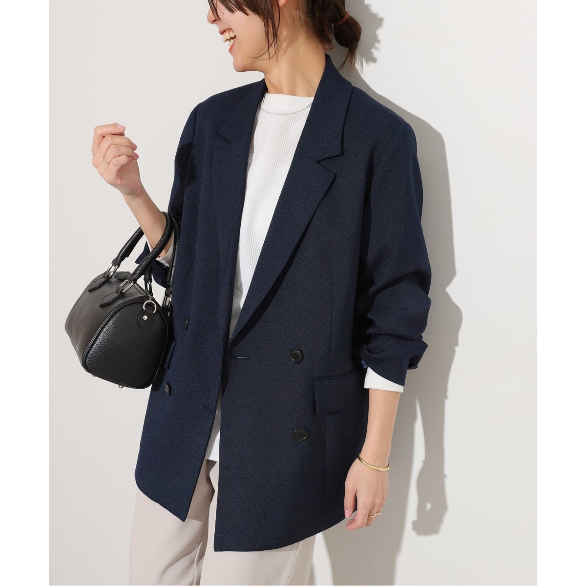 ジャーナルスタンダードレリューム美品 セットアップ ダブルジャケット&スラックス 追加》ダブルフロントテーラードジャケット | ジャーナルスタンダード