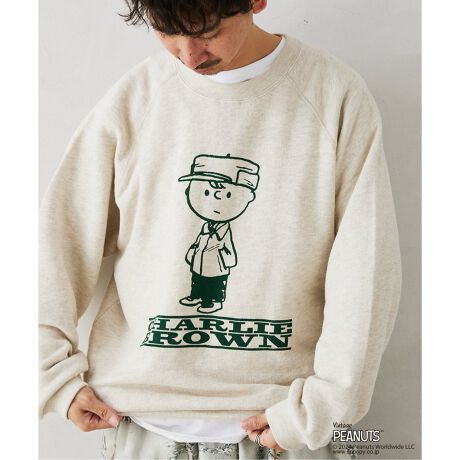 PEANUTS×SPORTS WEAR by relume】別注 プリントスウェット 
