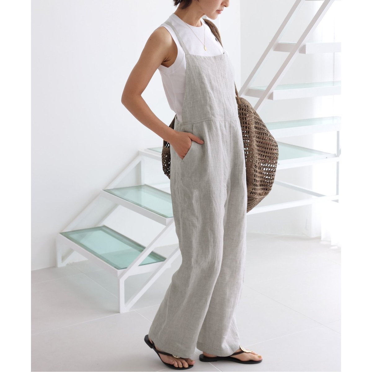 No.14フレンチリネンサロペット | ジャーナルスタンダード