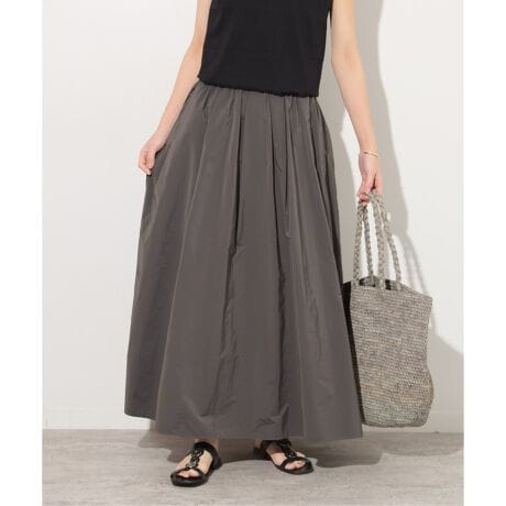 WEB限定追加3》ウォッシャブルタフタイージーロングスカート  