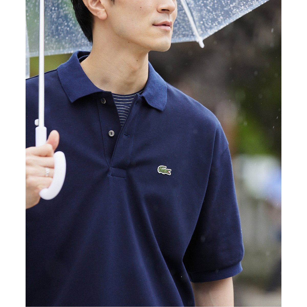 25ss ラコステ 別注 ポロシャツジャーナルスタンダードレリューム　ブラック LACOSTE / ラコステ 別注 ポロシャツ（ポロシャツ）｜JOURNAL