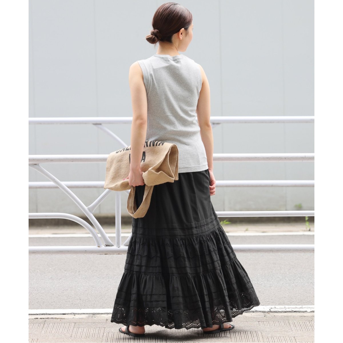 莉子　ジャーナルスタンダードレリューム　 コットンボイルタック刺繍ロング JOURNAL STANDARD relume（ジャーナルスタンダード レリューム