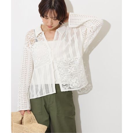 パッチワークレースショートシャツ | ジャーナルスタンダード  