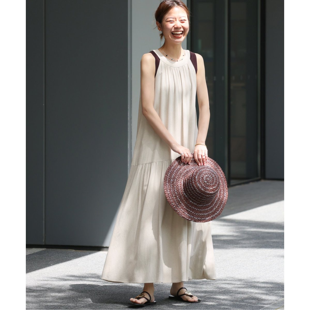 ホルターネックギャザーワンピース AKB48千葉恵里さん着用 女神ワンピ