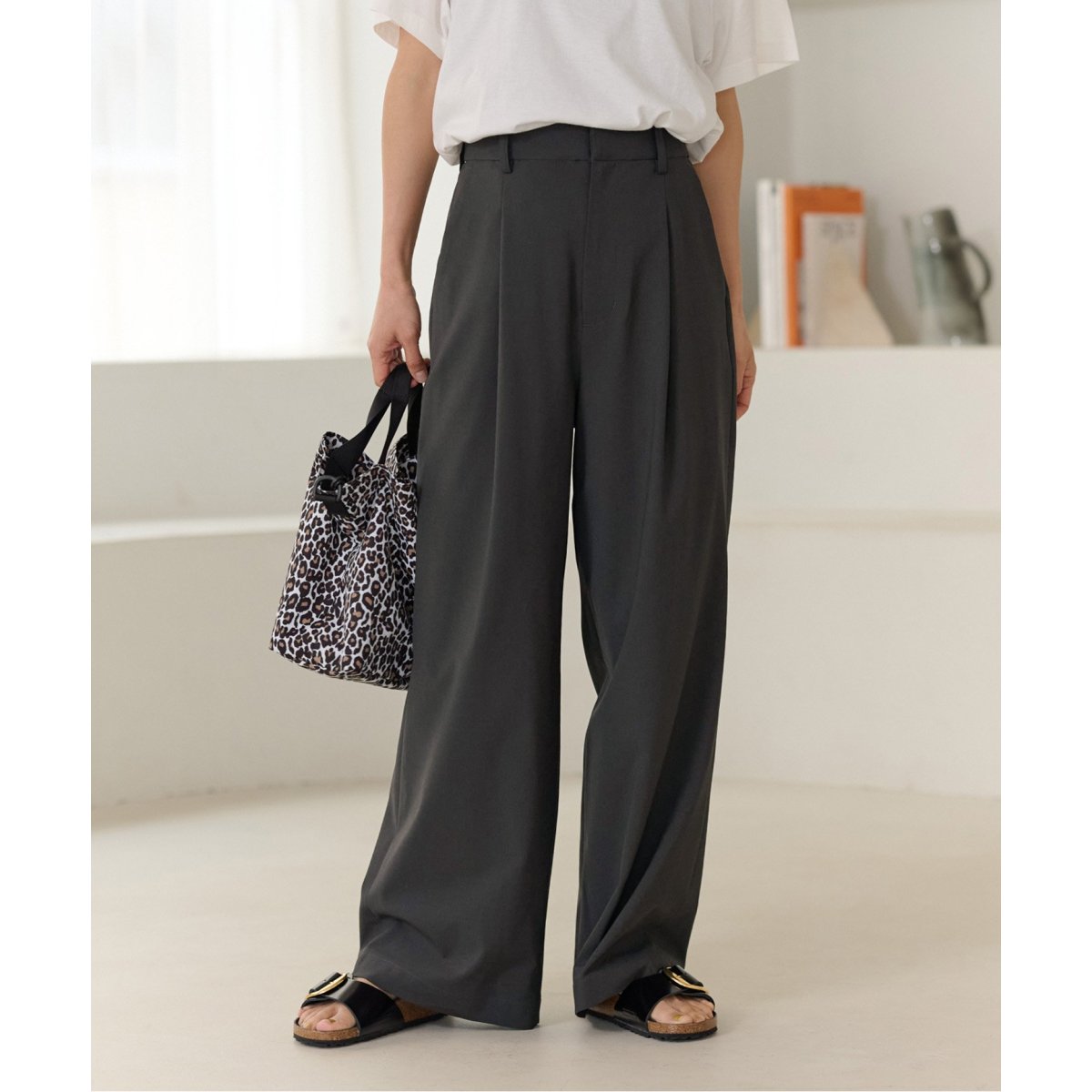 ジャーナルスタンダードレリュームウォッシャブル2WAYストレッチタックパンツ JOURNAL STANDARD relume（ジャーナルスタンダード レリューム