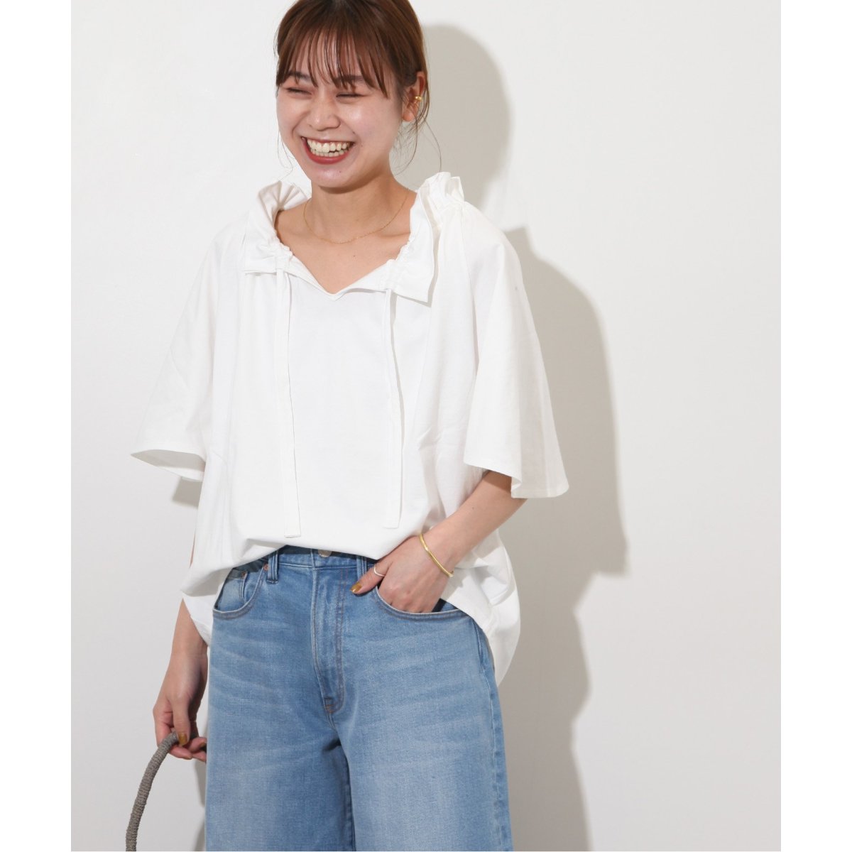 WEB限定追加2》フリルリボンTシャツ | ジャーナルスタンダード