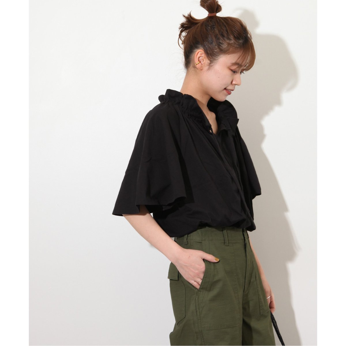 WEB限定追加》フリルリボンTシャツ（Tシャツ／カットソー