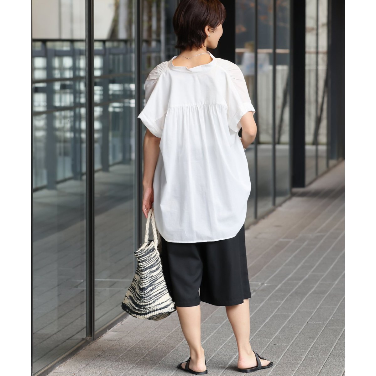 JOURNAL STANDARD relume コットンローンギャザーブラウス コットンローンギャザーブラウス | ジャーナルスタンダード
