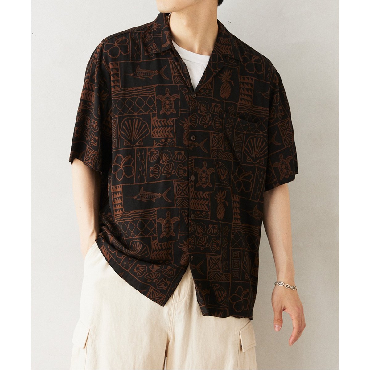 たらこ様用 新品 ジャーナルスタンダード トゥーパームス アロハシャツ TWO PALMS / トゥーパームス 別注 オーバーダイ アロハシャツ