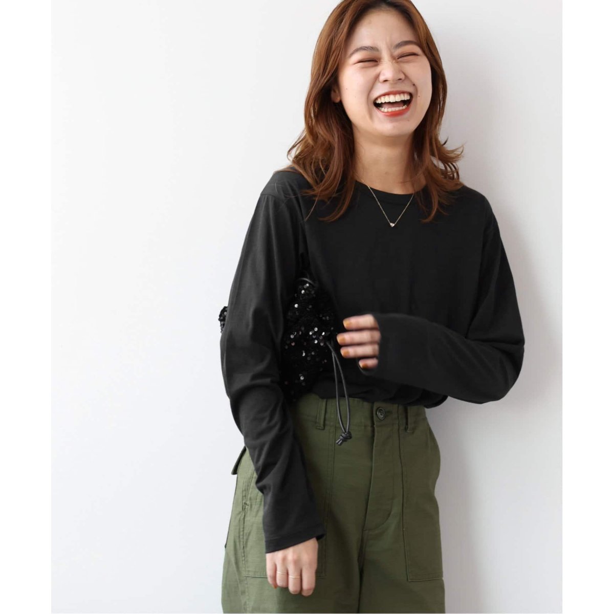 追加》シアークルーネックロングTEE | ジャーナルスタンダード