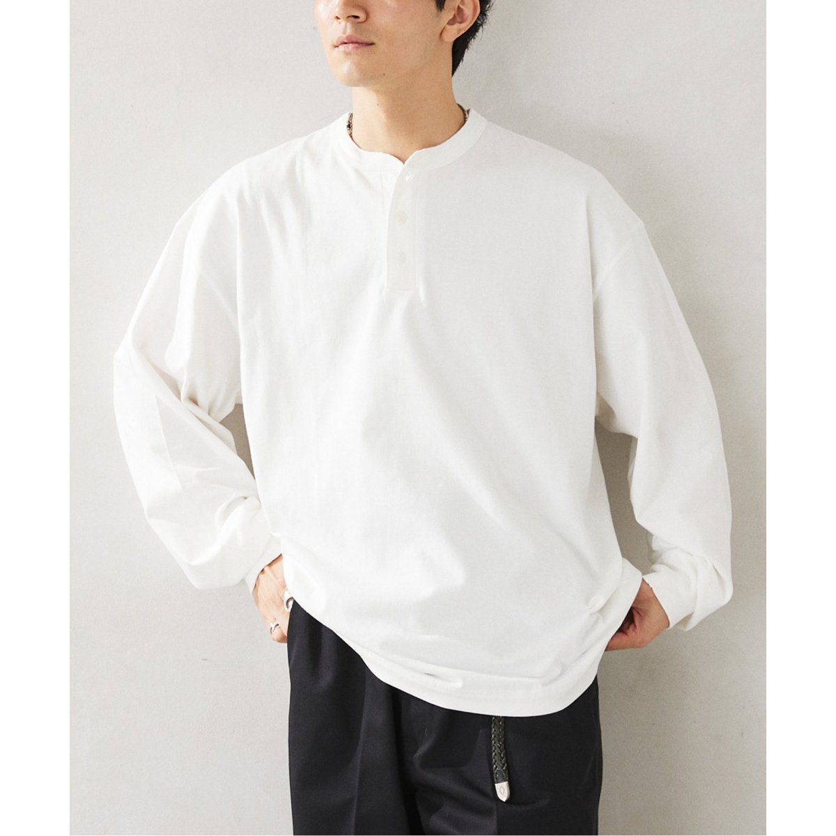 Healthknit / ヘルスニット 別注 ヘンリーネック L/S Tシャツ | ジャーナルスタンダード レリューム(JOURNAL  STANDARD relume) | マルイウェブチャネル