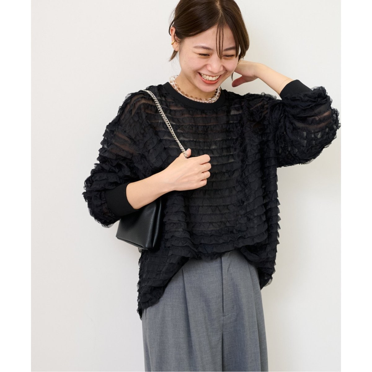 予約》【PROVOKE/プロヴォーク】 sheer frill pullover：カットソー | ジャーナルスタンダード レリューム(JOURNAL  STANDARD relume) | マルイウェブチャネル