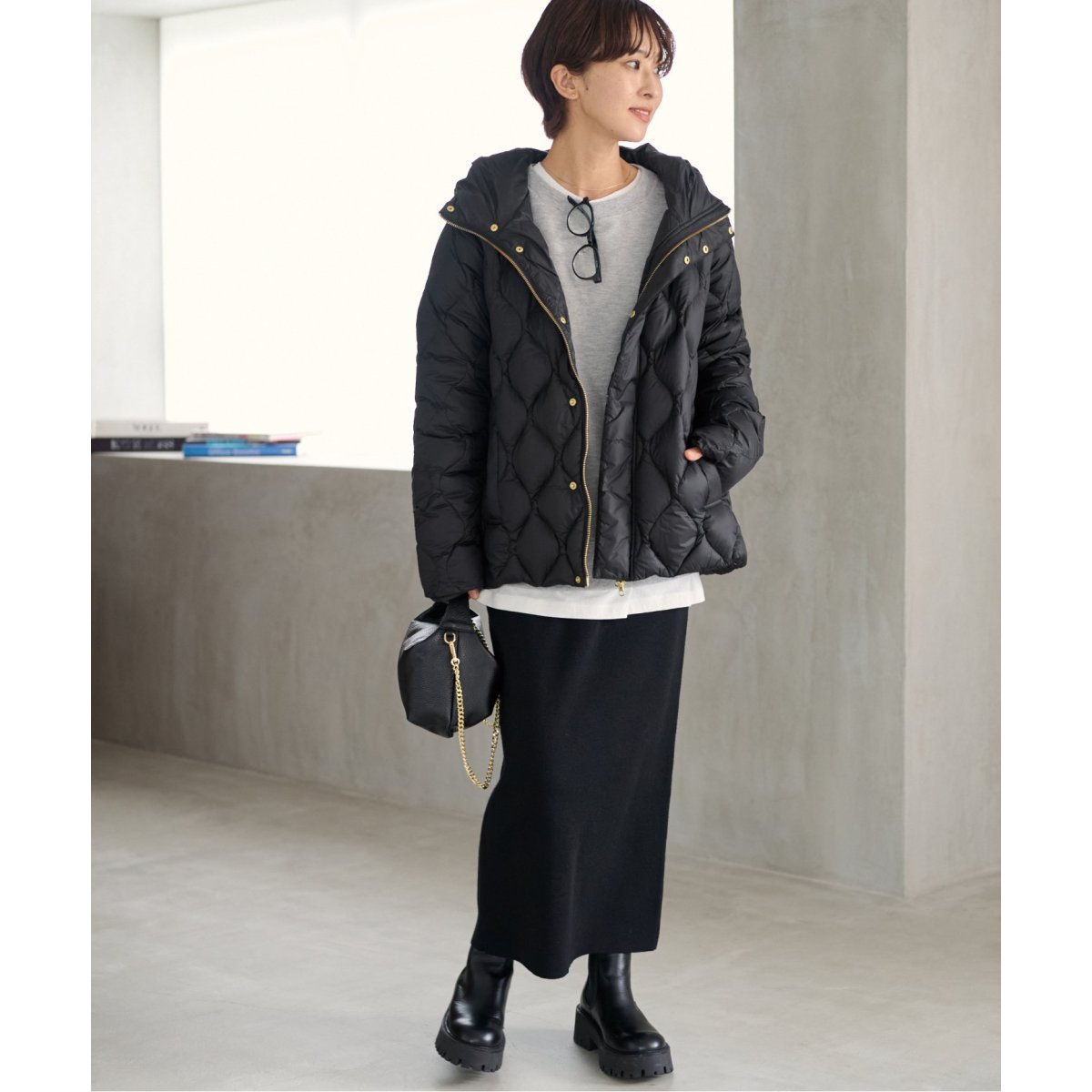 別注【TAION / タイオン】ヘチマキルトフードダウン | ジャーナル