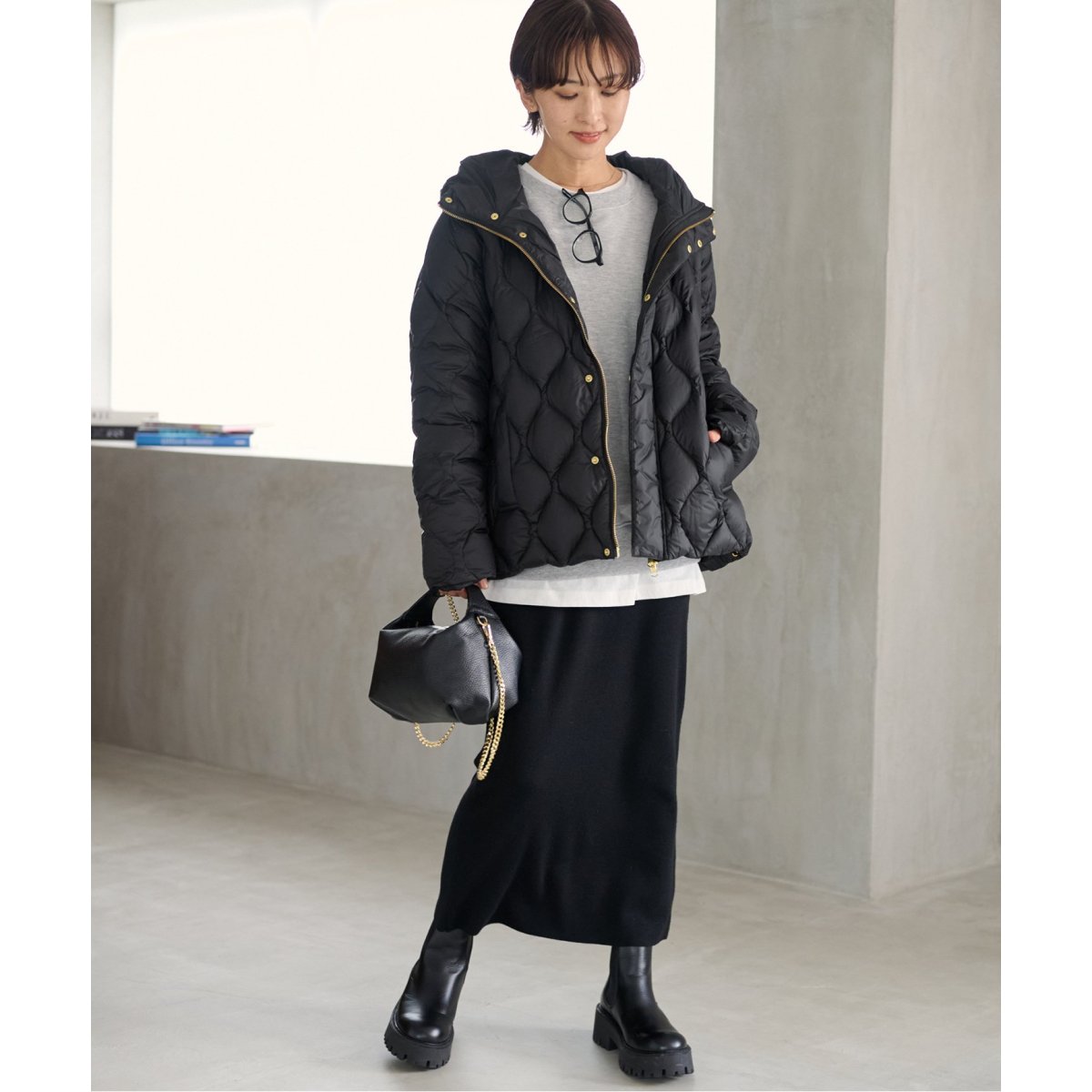 別注【TAION / タイオン】ヘチマキルトフードダウン | ジャーナル