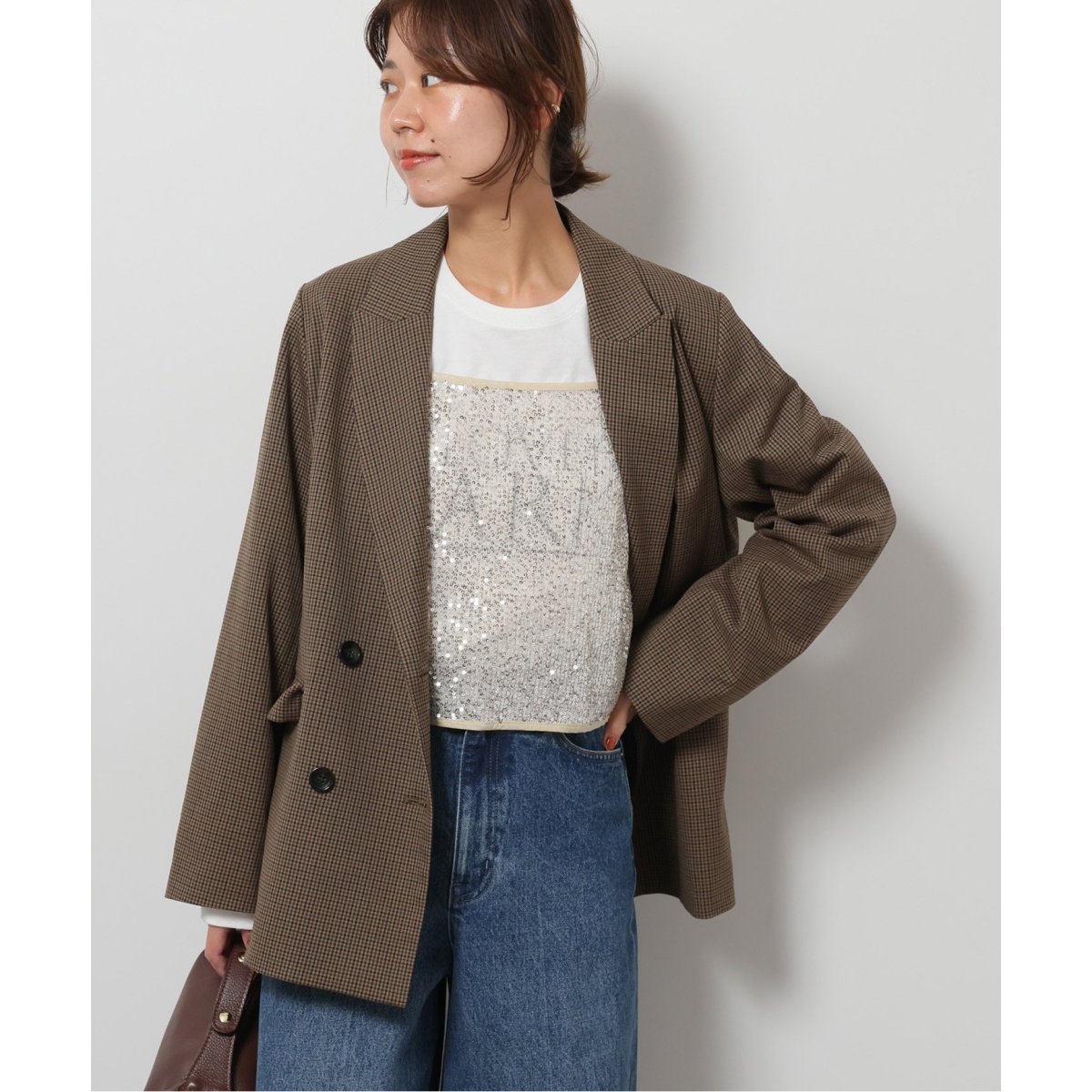 JOURNAL STANDARD relume/ダブルフロントチェックジャケット JOURNAL STANDARD relume（ジャーナルスタンダード レリューム