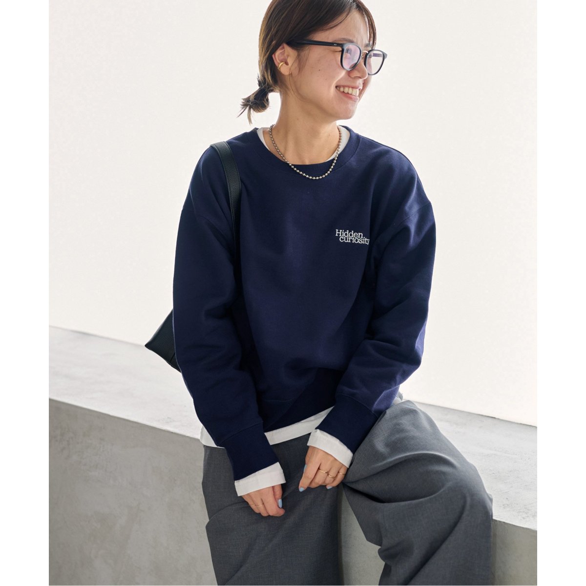 JOURNAL STANDARD relume 刺繍入りスウェット JOURNAL STANDARD relume 刺繍口ゴスウェット