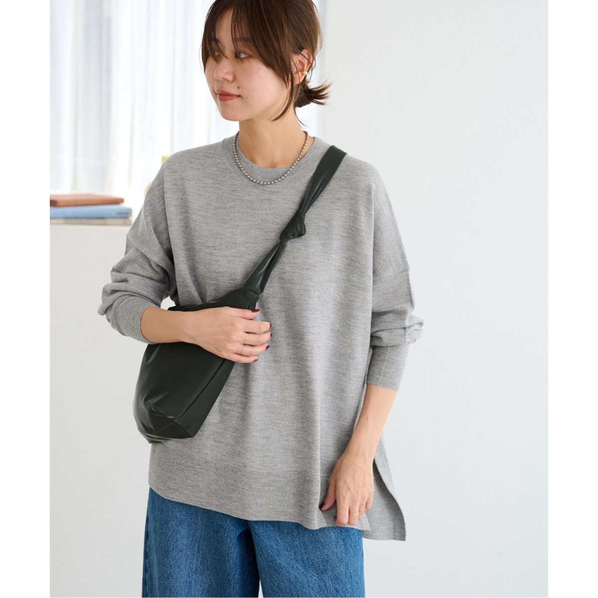 BiellaYarnワイドクルーネックプルオーバー | ジャーナルスタンダード