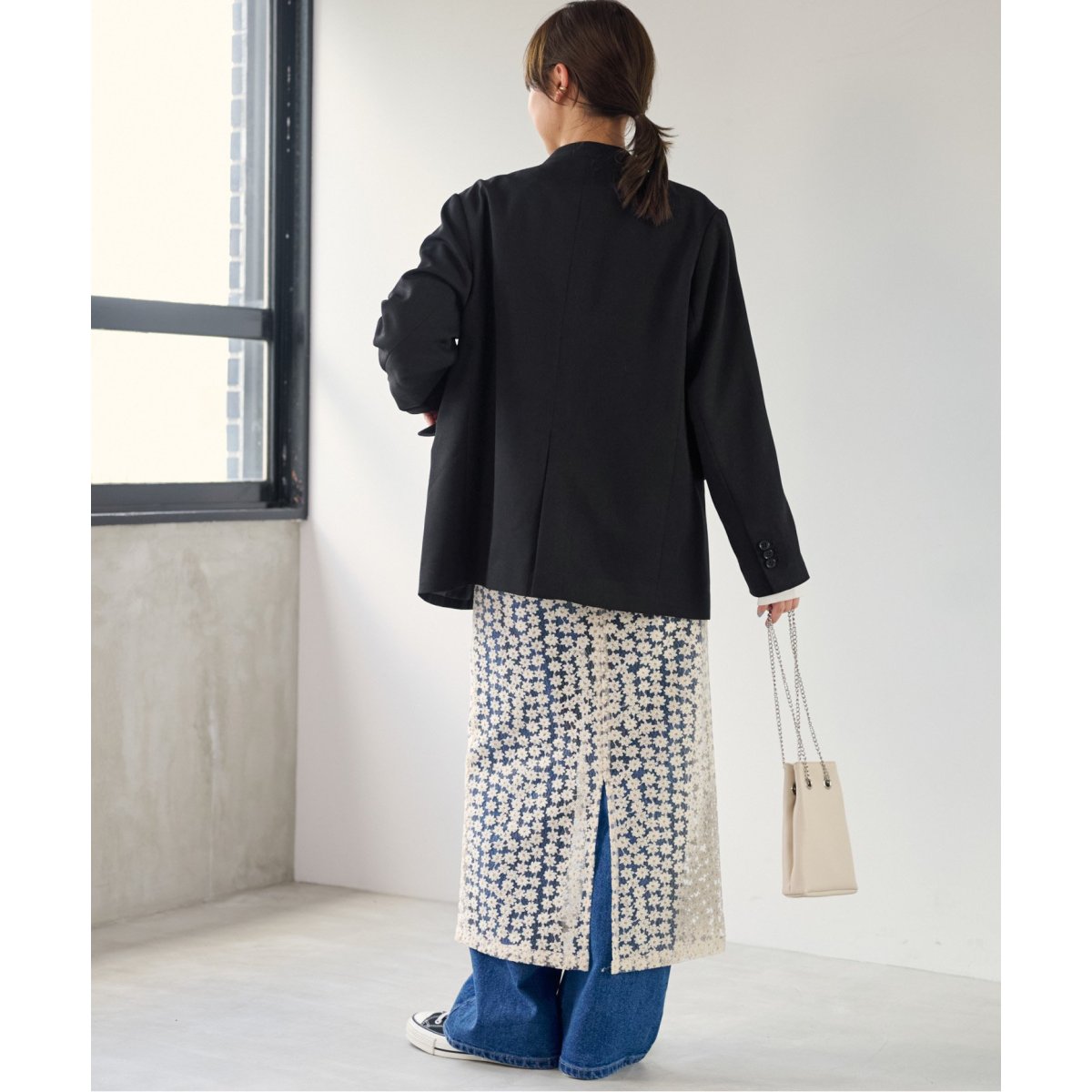 ウーリッシュツイルノーカラージャケット | ジャーナル