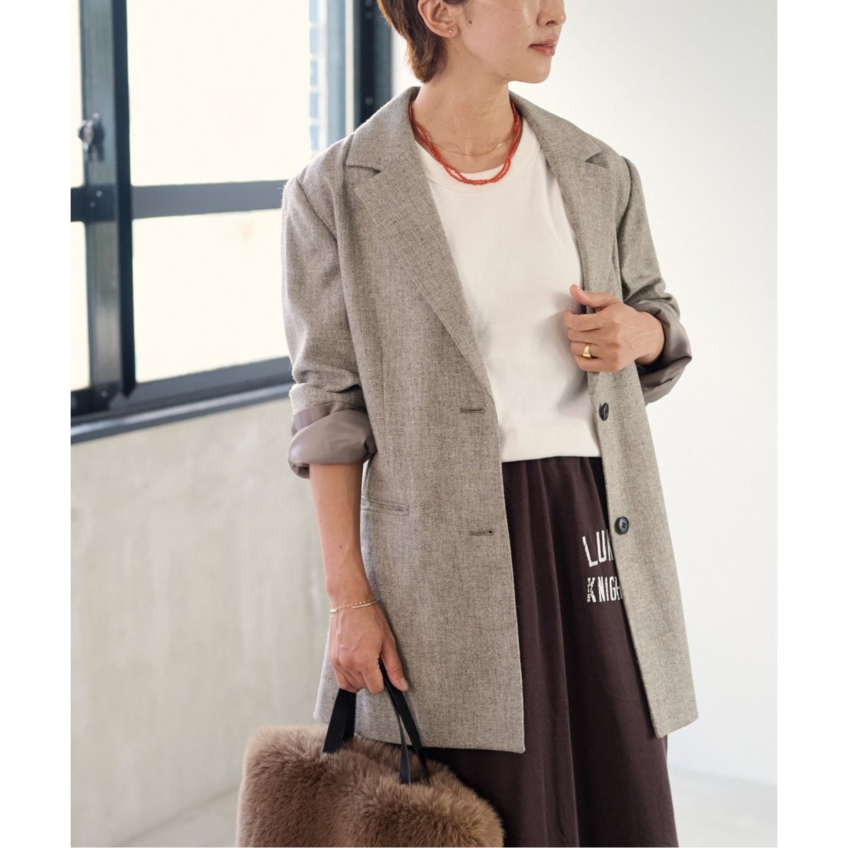 REWOOLミックスシングルジャケット | ジャーナルスタンダード