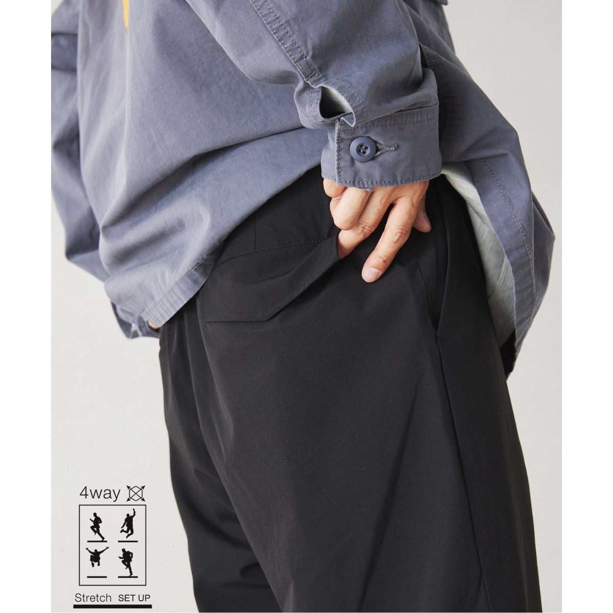 ジャーナルスタンダードレリューム ナイロン4WAYストレッチスラックス UNIFORM” ナイロン4WAYストレッチスラックス | ジャーナル