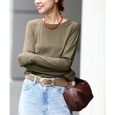 《追加3》ソフトテレコクルーネックロングTEE