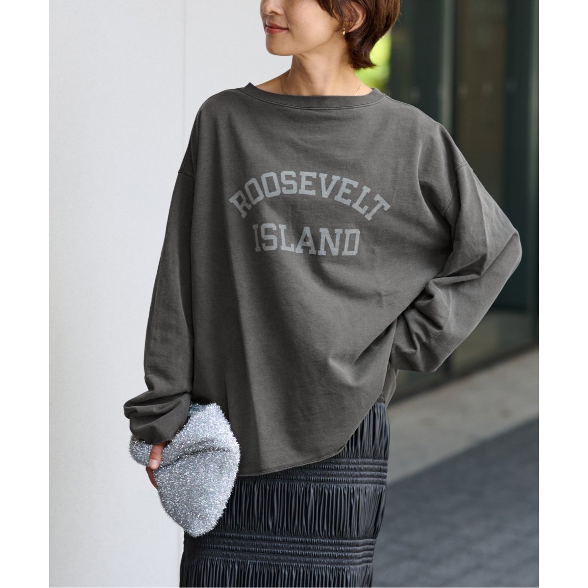 HOLIDAYS COMFORT】USAコットンインレイウラケプルオーバー（T