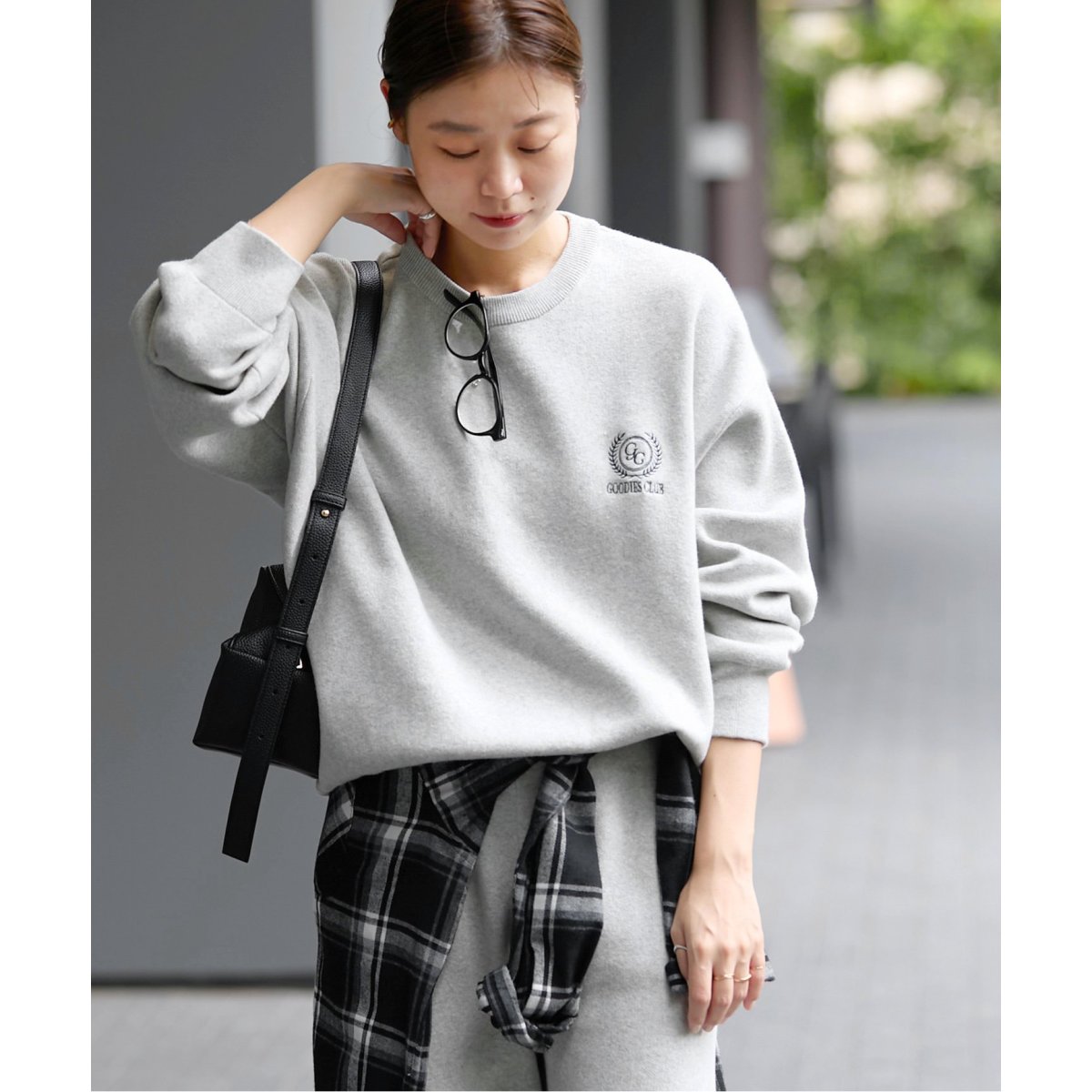 新品未使用❤️GOODIES CLUBエンブレムニットプルオーバー　♡グレー GOODIES CLUB エンブレムニットプルオーバー | ジャーナル