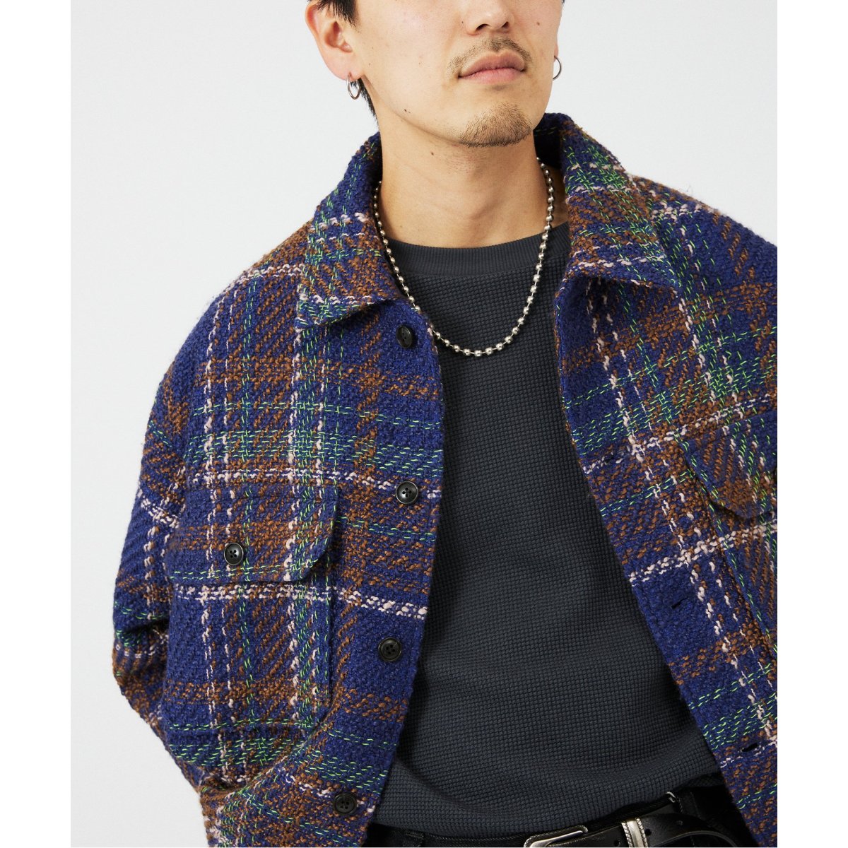 JOURNAL STANDARD relume LOOPツイードチェックブルゾン LOOP ツイードチェック CPO ブルゾン | ジャーナルスタンダード