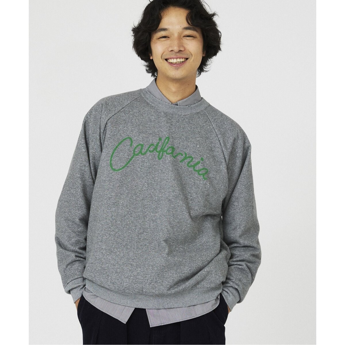 DAIWA別注DANROTECH(R)クールネックロゴスウェット グレーA M