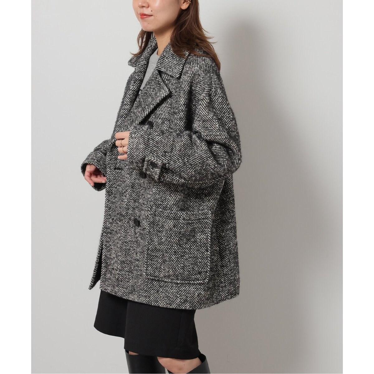 JOURNAL STANDARD relume ビッグヘリンボーン Pコート JOURNAL STANDARD relume ビッグヘリンボーン Pコート JOURNAL