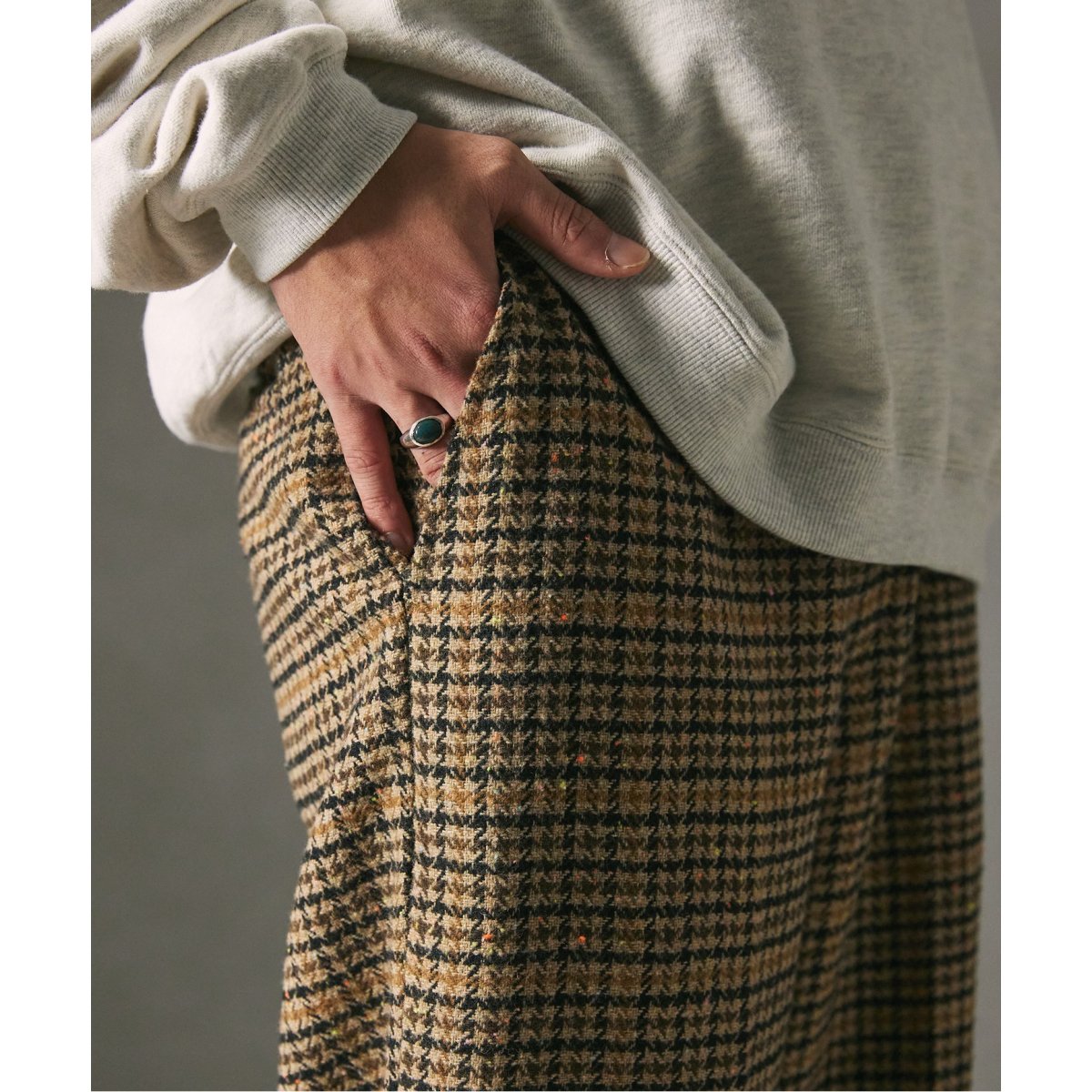 カラーネップ ツイード ワイドスラックス | ジャーナルスタンダード