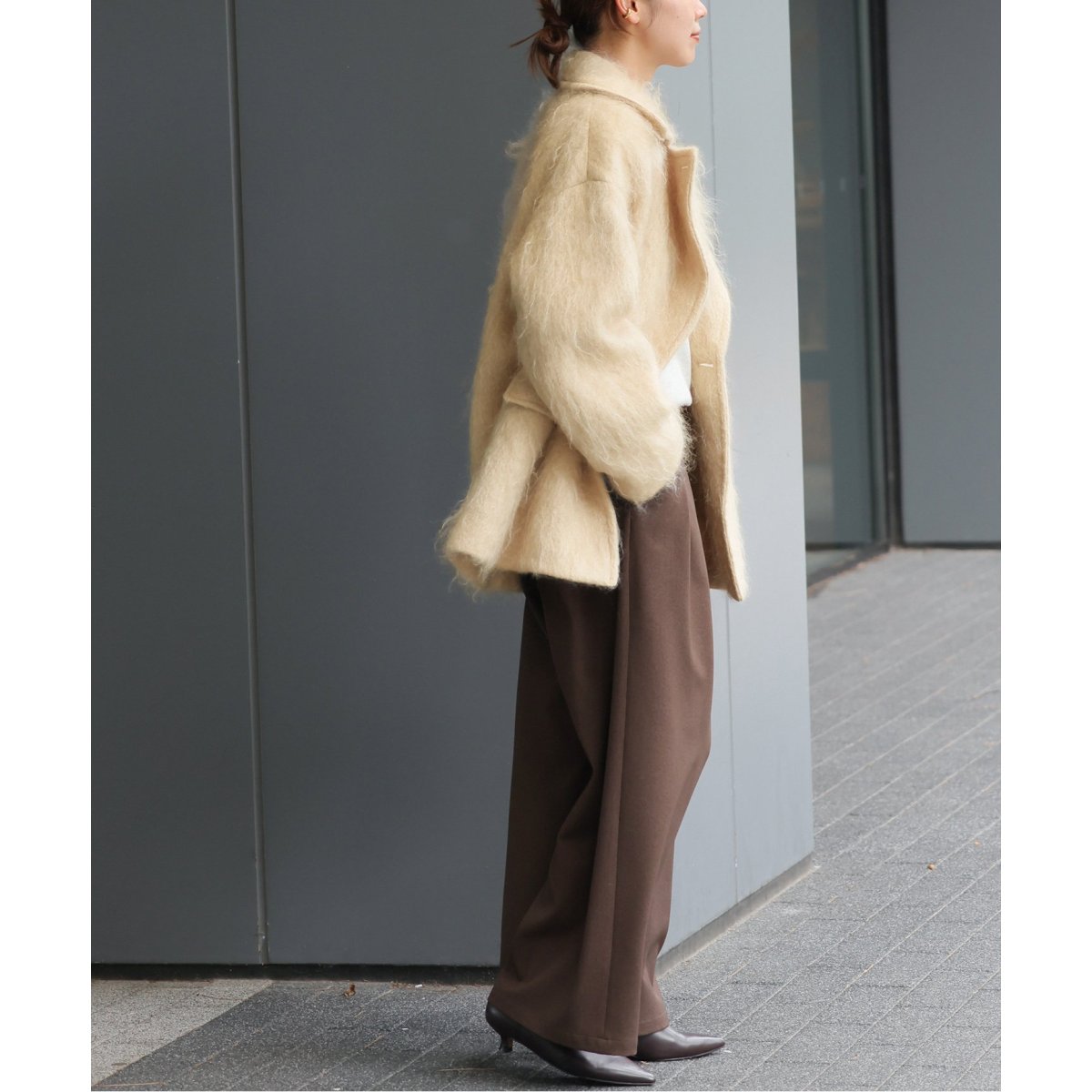 モヘヤミックスシャギーショートコート | ジャーナルスタンダード