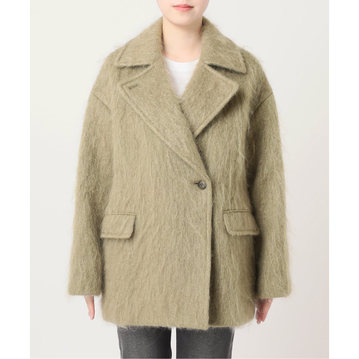 モヘヤミックスシャギーショートコート | ジャーナルスタンダード