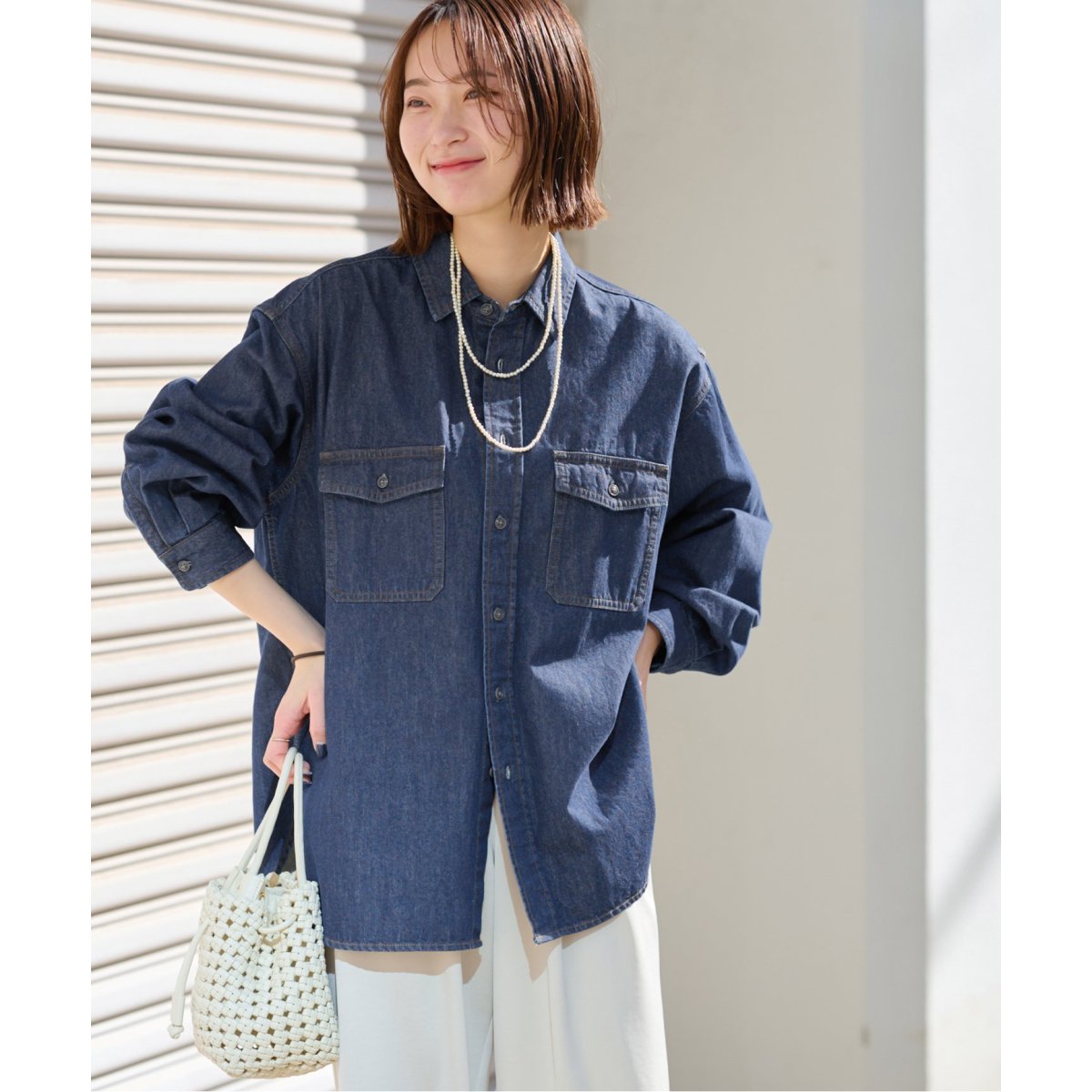 ジャーナルスタンダードレリューム◆9oz C/Rデニムワークシャツ JOURNAL STANDARD relume（ジャーナルスタンダード レリューム