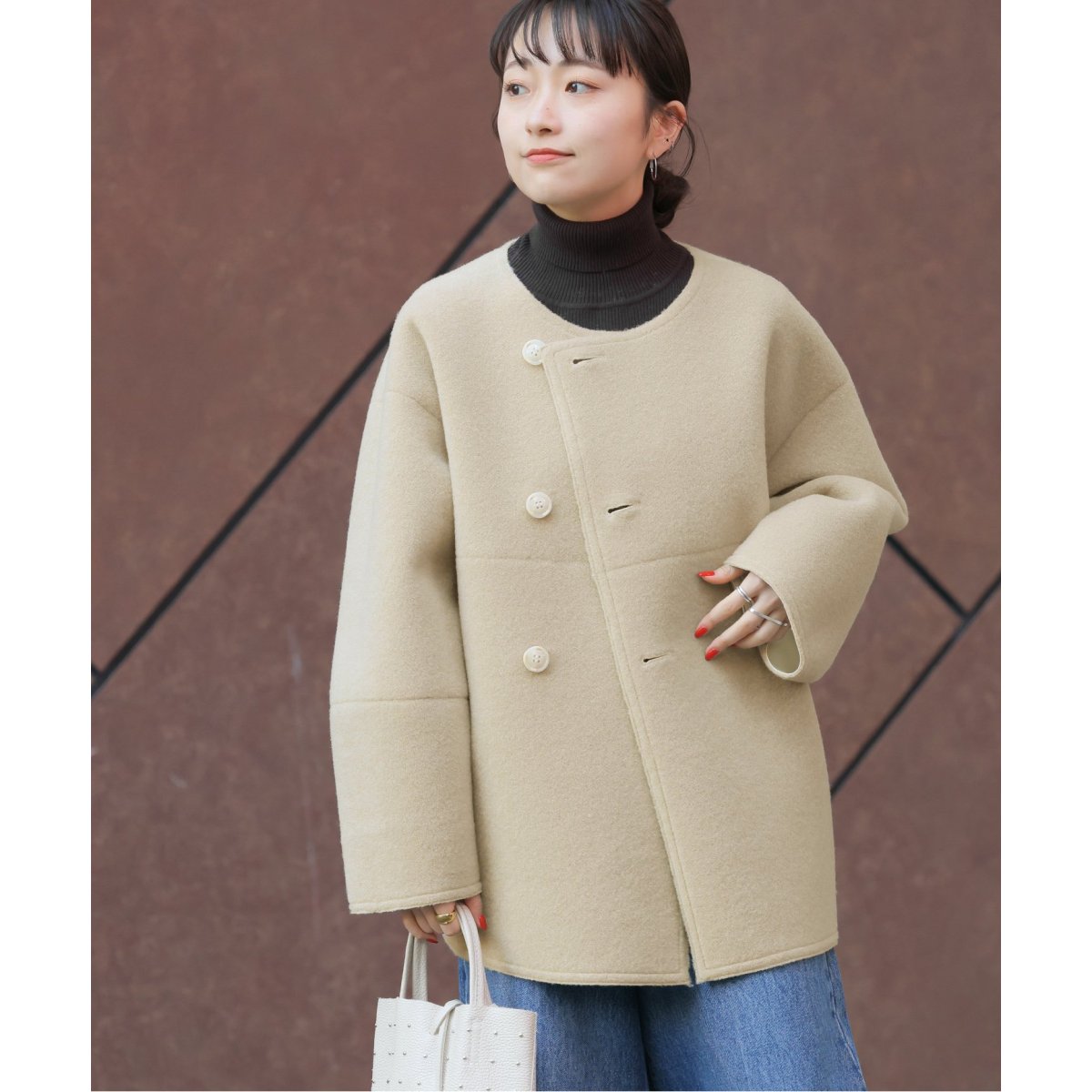 リバーシブルフェイクレザーコート | ジャーナルスタンダード