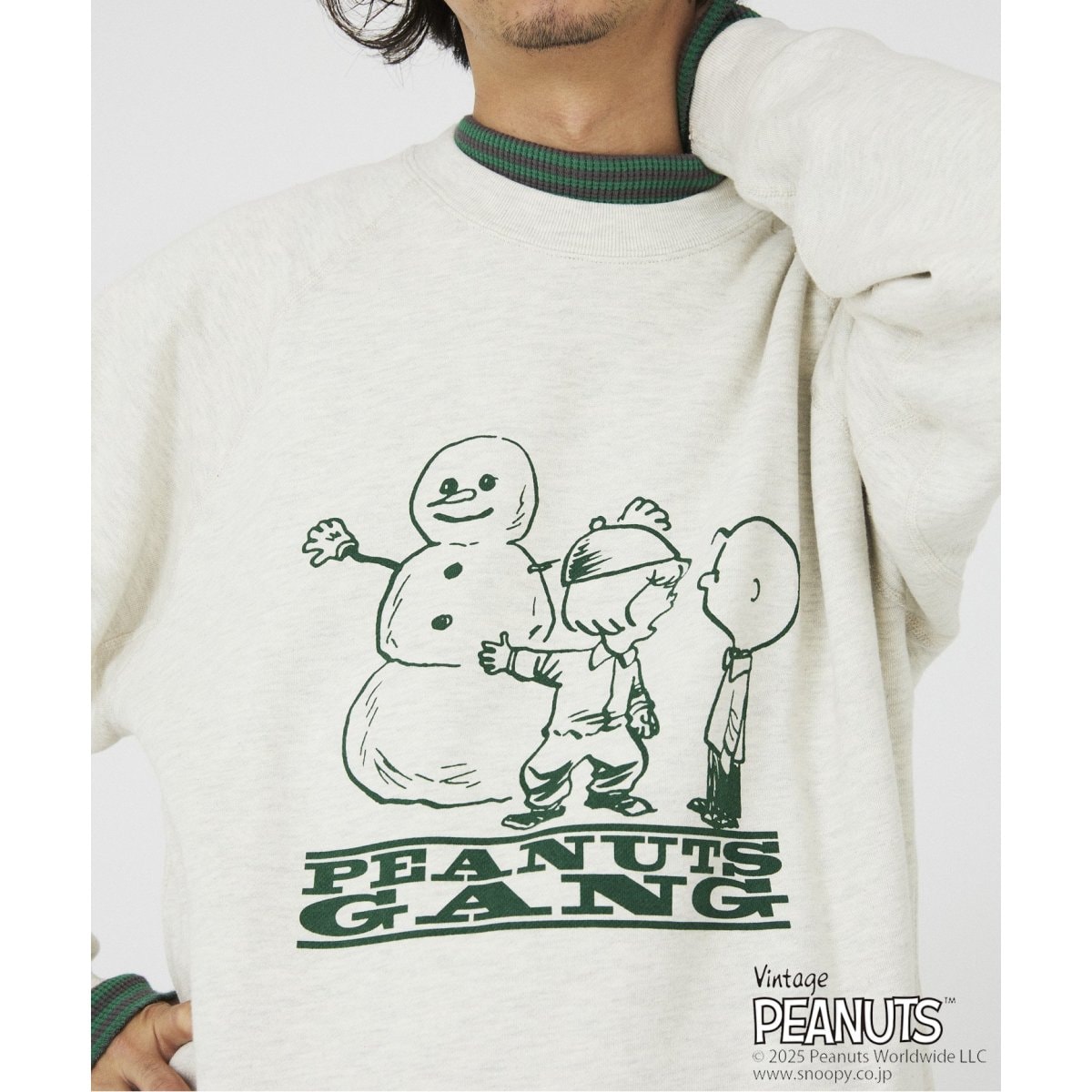 《予約》PEANUTS×SPORTSWEARbyrelume別注クルーネックスウェット