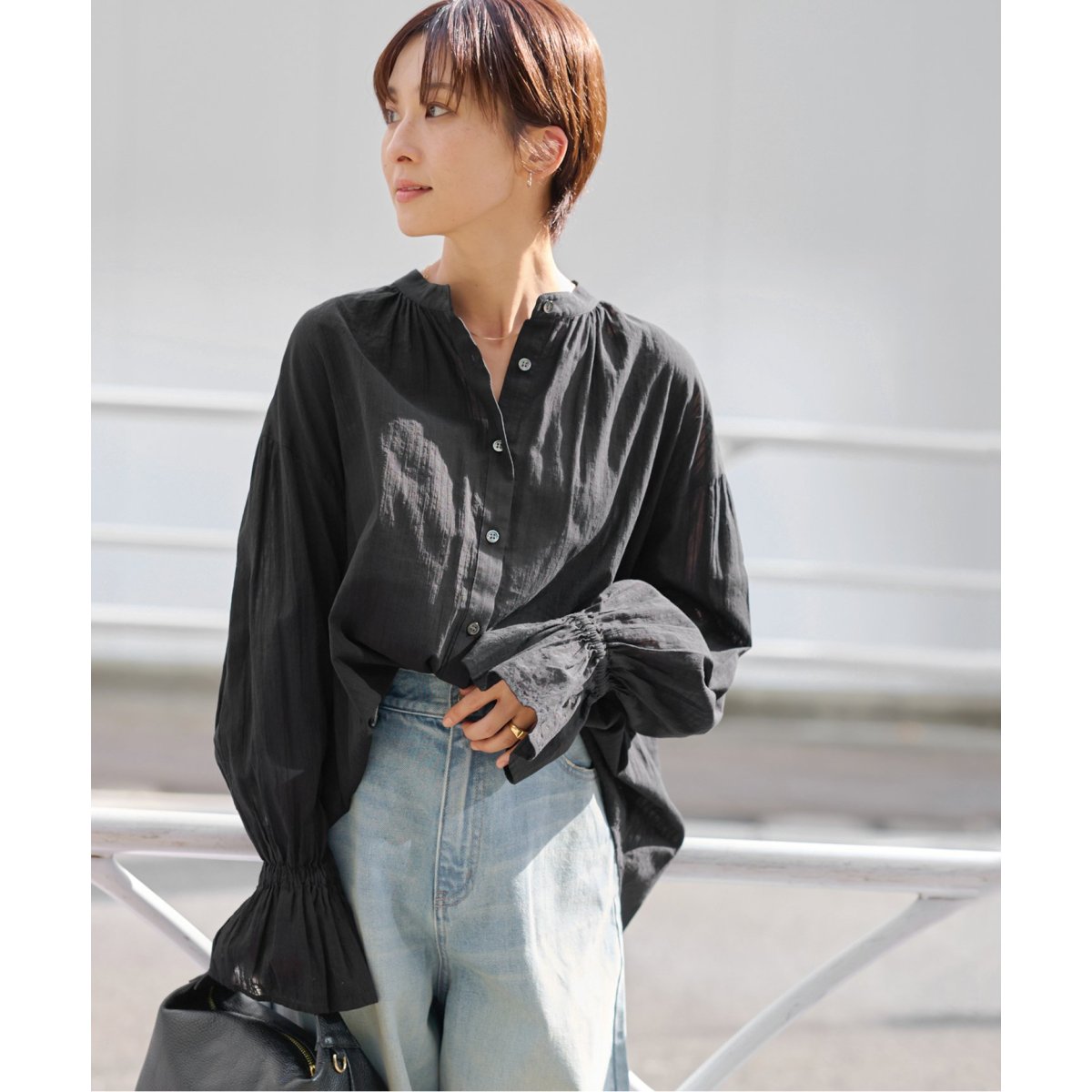 【美品】relume JOURNAL STANDARD フリルスリーブブラウス フリルスリーブブラウス | ジャーナルスタンダード レリューム