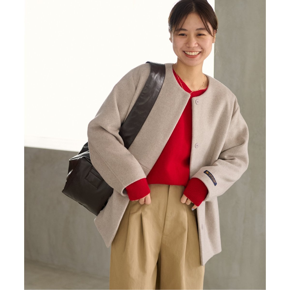 JOURNAL STANDARD スーパーファインビーバークルーネックコート34