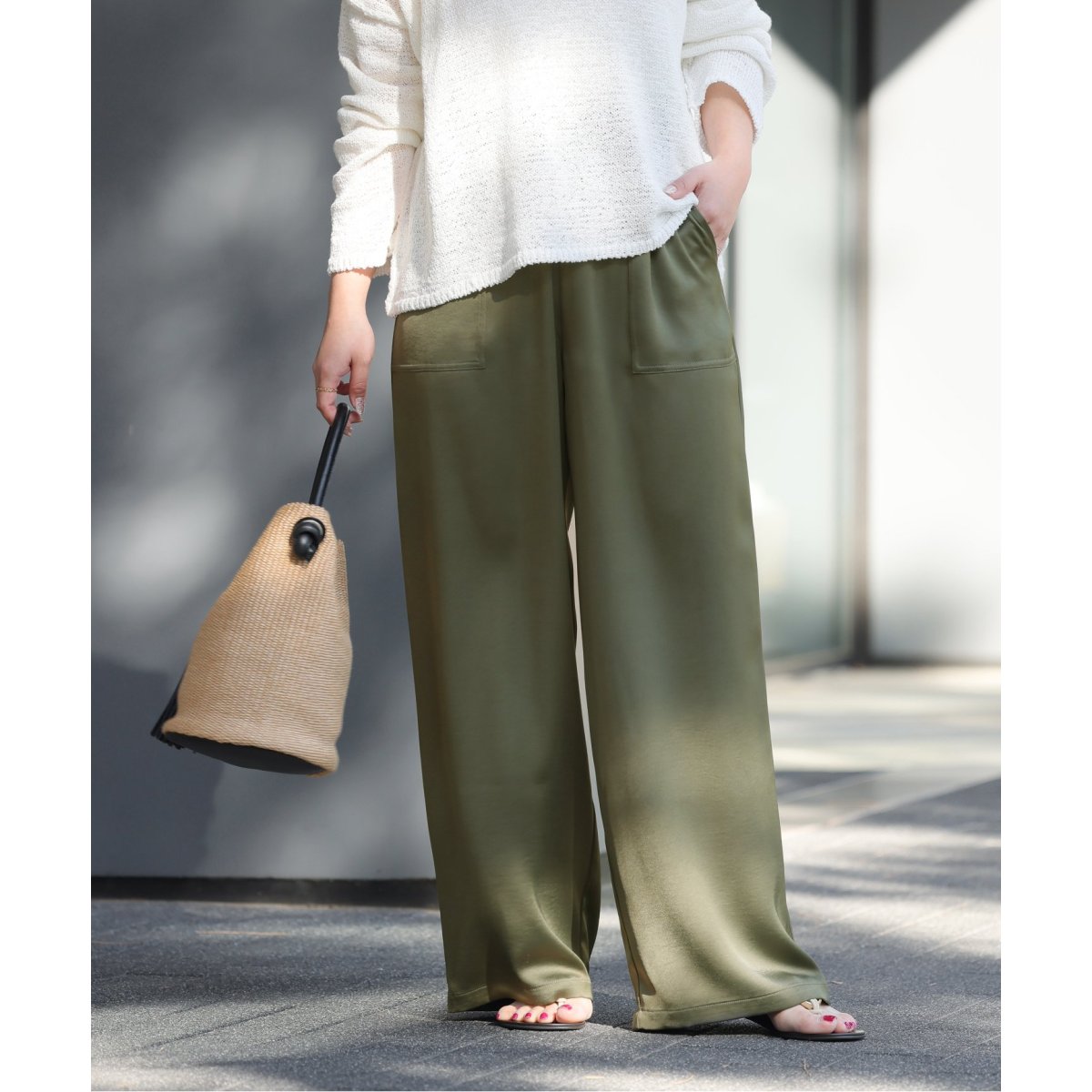 pig mama☺︎ JOURNAL STANDARD relume サテン サテンベイカーパンツ（その他パンツ）｜JOURNAL STANDARD