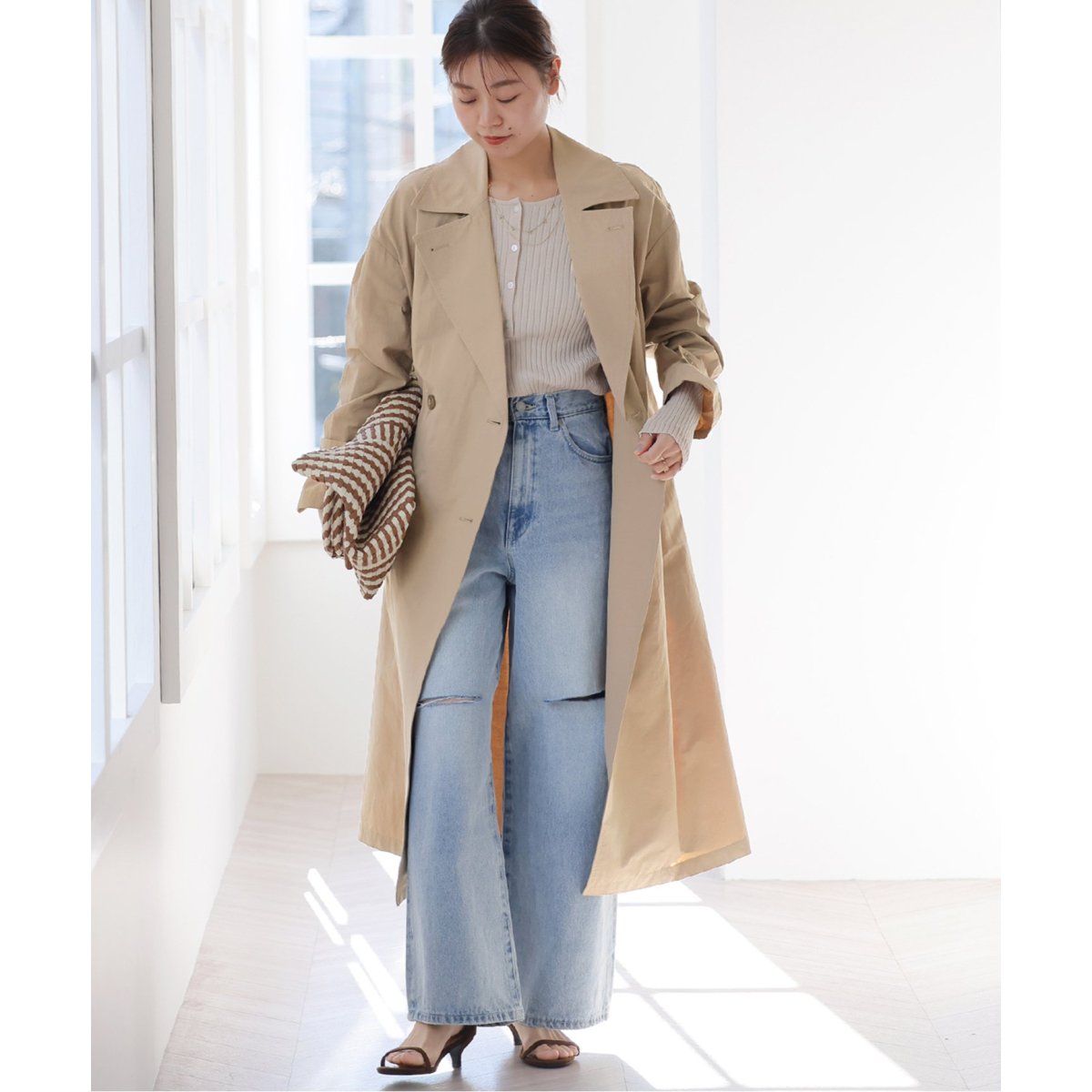 コットンナイロンライトトレンチコート | ジャーナルスタンダード