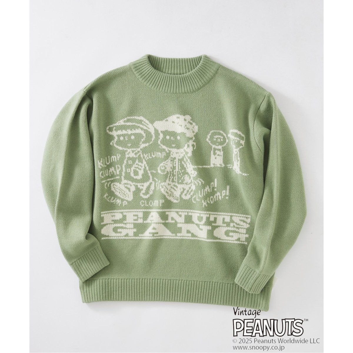 PEANUTS / ピーナッツ 別注 ダブル ジャガードニット PEANUTS / ピーナッツ 別注 ダブル ジャガードニット